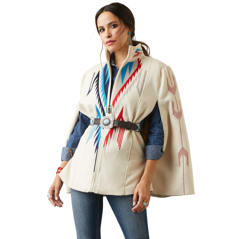 Chaqueta Ariat Cape Chimayo Creme Mujer - Chile 314-FJTGZC